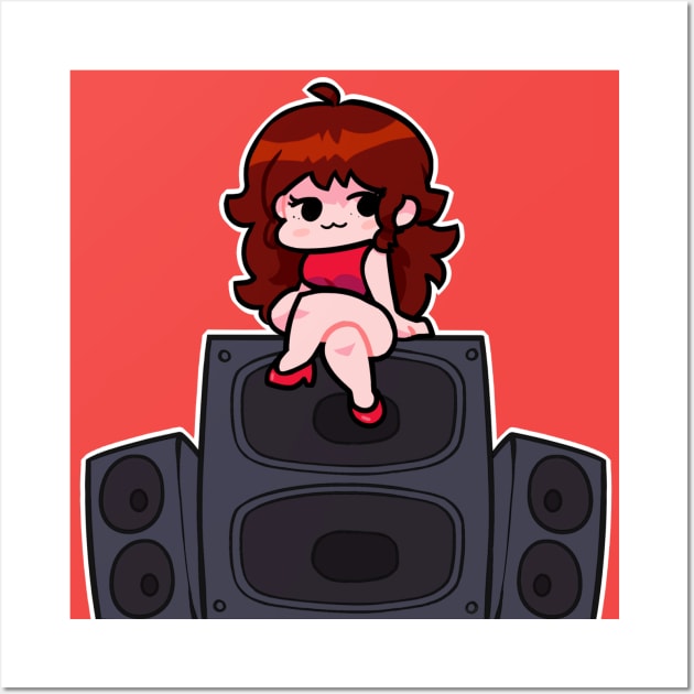 FNF girlfriend Friday Night Funkin Posters and Art Prints TeePublic